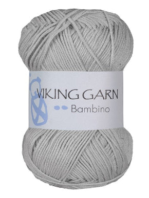 Viking garn, Bambino farge 413, lys grå