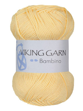 Viking garn, Bambino 443, lys gul