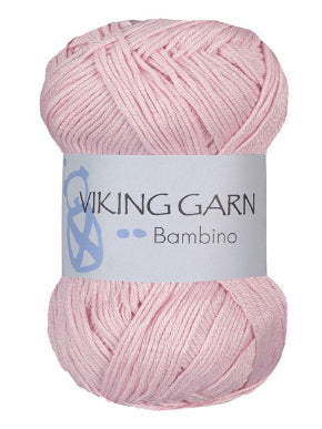 Viking garn, Bambino 465, lys rosa