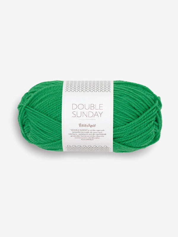 Sandnes garn, Double Sunday, Statement green 8236 Petite Knitt