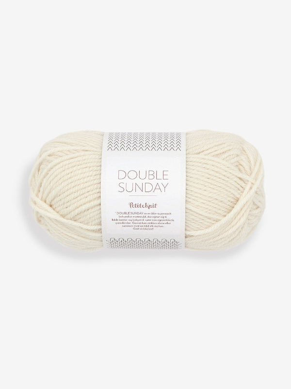 Sandnes garn, PetiteKnitt Double sunday, farge 1012, wipped cream