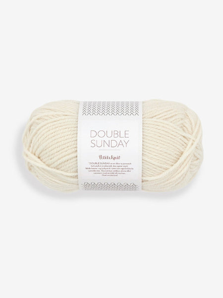 Sandnes garn, PetiteKnitt Double sunday, farge 1012, wipped cream