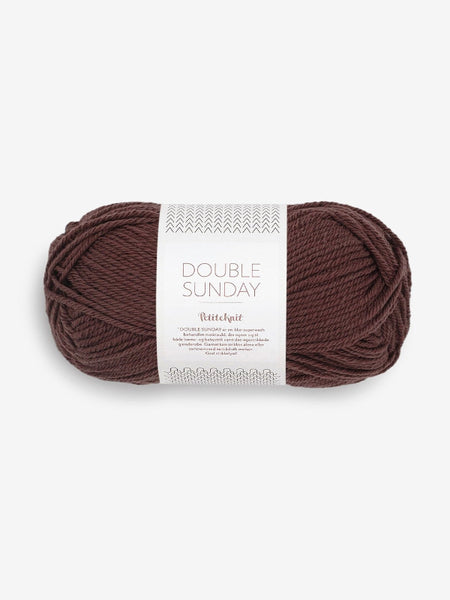 Sandnes garn, PetiteKnitt double sunday, farge 4081 coffe bean