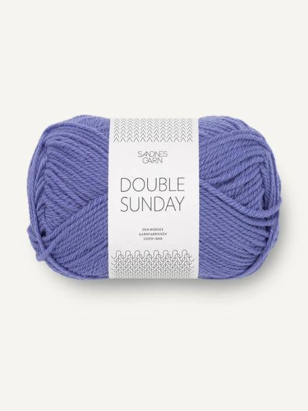 Sandnes garn, double sunday, farge 5535 blå iris