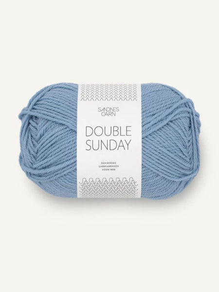 Sandnes garn, double sunday, farge 6032 blå hortensia