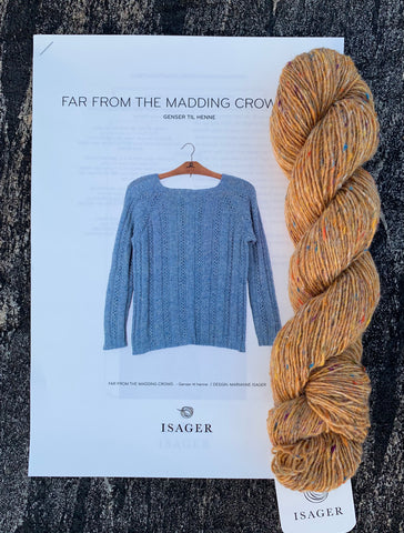 Isager - Far from the madding crowd, damegenser, garnpakke, mustard