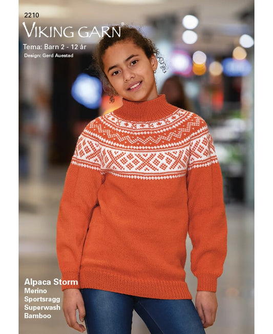 Viking garn - Hefte 2210 Tema: Barn 2-12 år