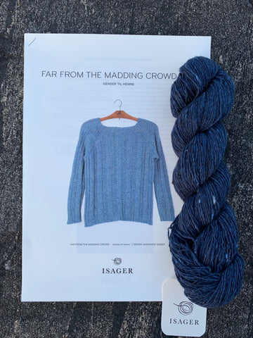 Isager - Far from the madding crowd, damegenser, garnpakke, navy