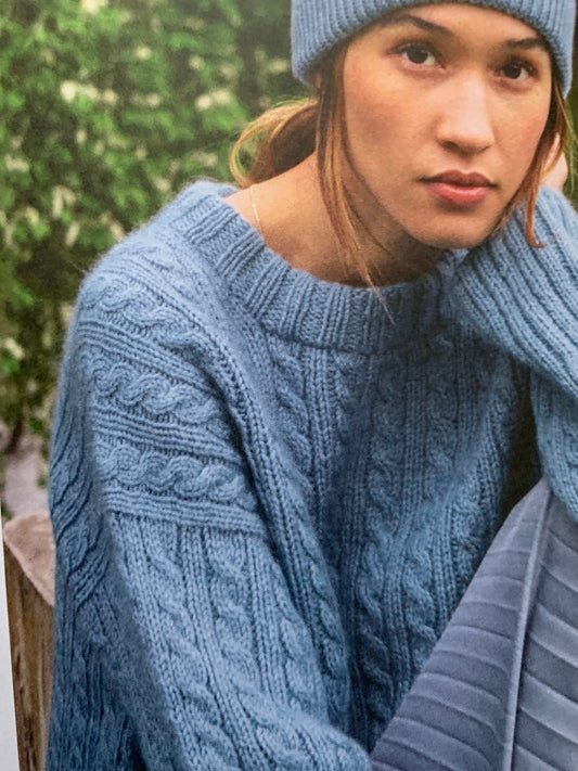 Sandnes garn - Bonnie flettegenser, garnpakke, flere farger