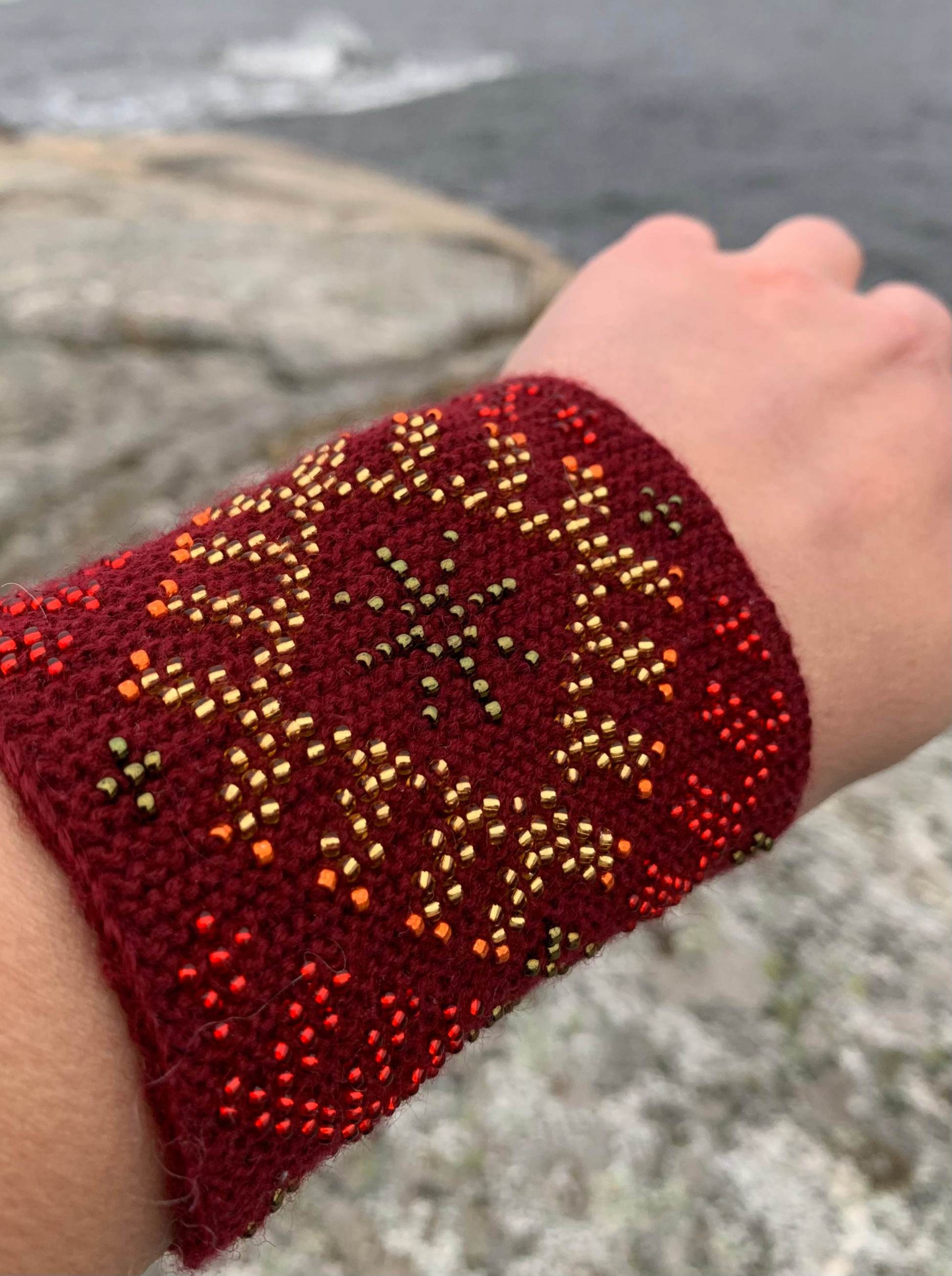 mansjett i bruk, pulsvarmere, armbånd